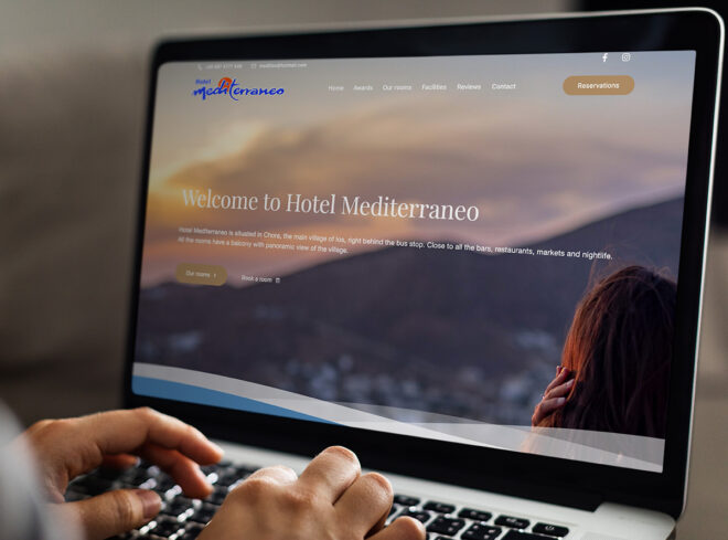 Corporate Website Mediterraneo Hotel Greece - Yaroslav Kozak - Web Developer & Business Consultant